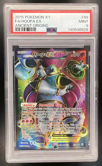 2015 Pokemon Ancient Origins Hoopa EX 89/98 PSA 9