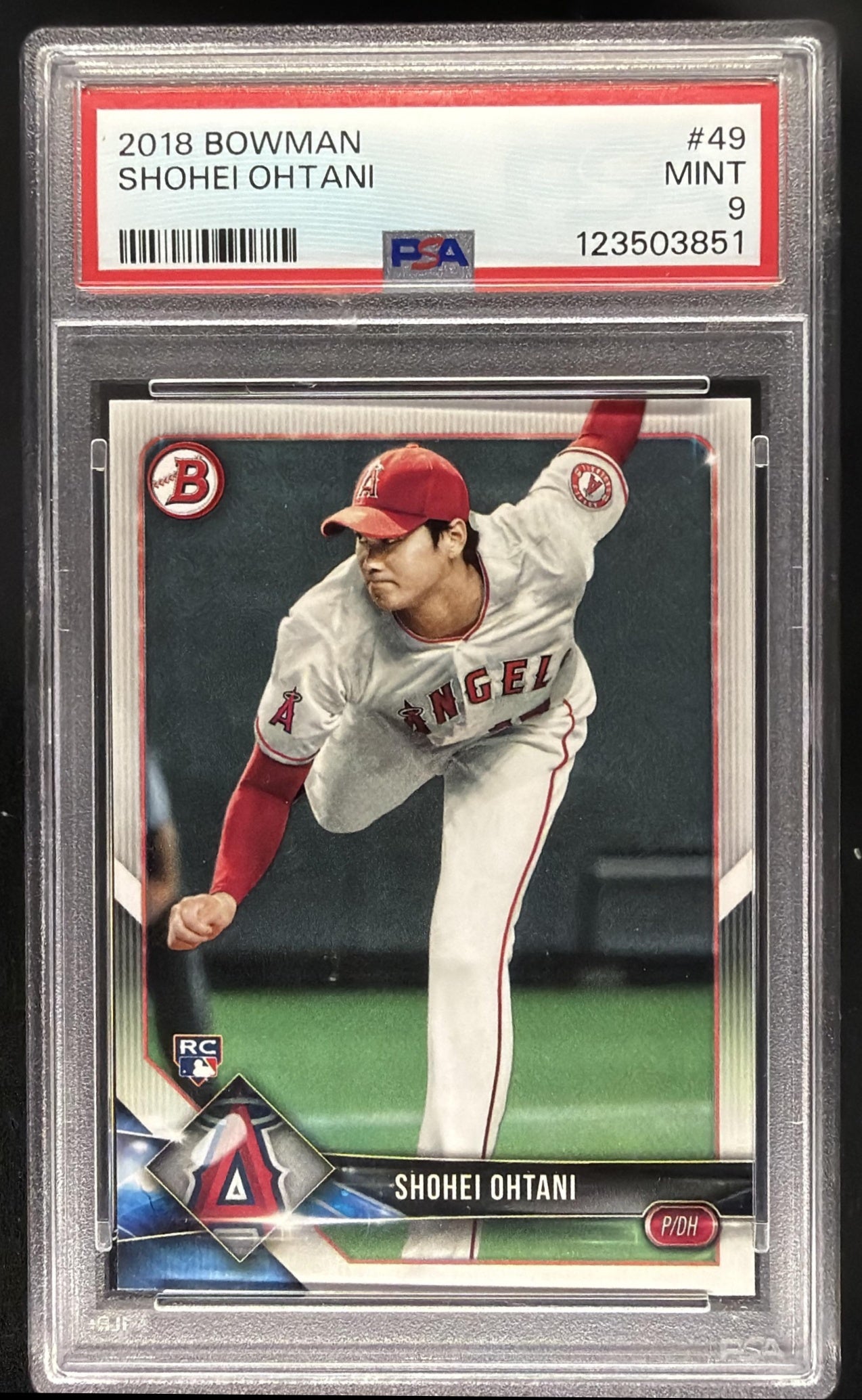 2018 Bowman Shohei Ohtani #49 RC PSA 9