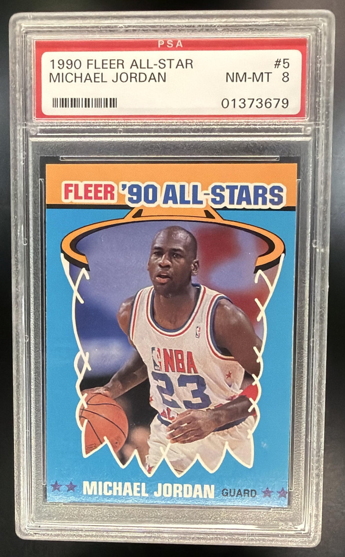 1990-91 Fleer Michael Jordan #5 All Stars PSA 8