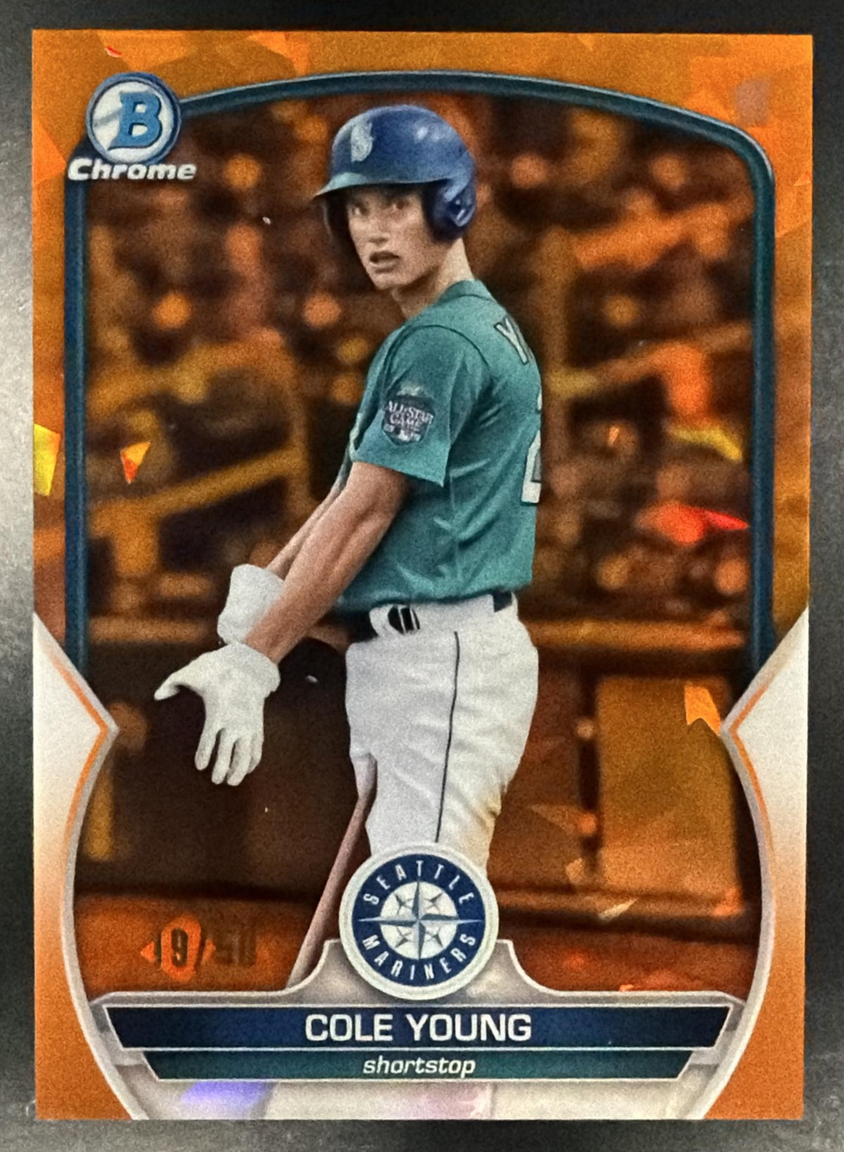2024 Bowman Sapphire Baseball Cole Young #BCP-112 Orange 19/50
