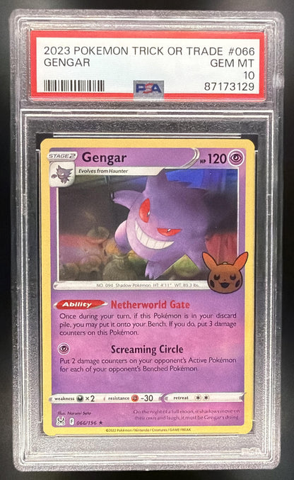 2023 Pokemon Trick or Trade Gengar 066/196 PSA 10