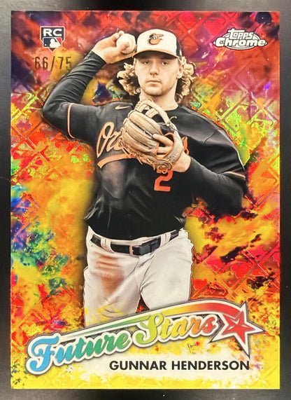 2023 Topps Chrome Logofractor Gunnar Henderson #FS-3 Future Stars 66/75 RC