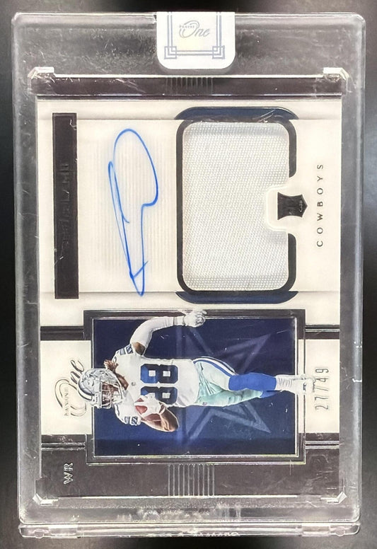 2020 Panini One CeeDee Lamb #115 27/49 RC Patch Auto