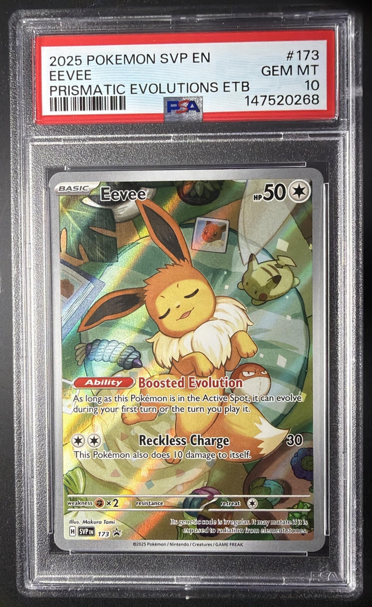 2023-25 Pokemon SV Black Star Promos Eevee #173 PSA 10