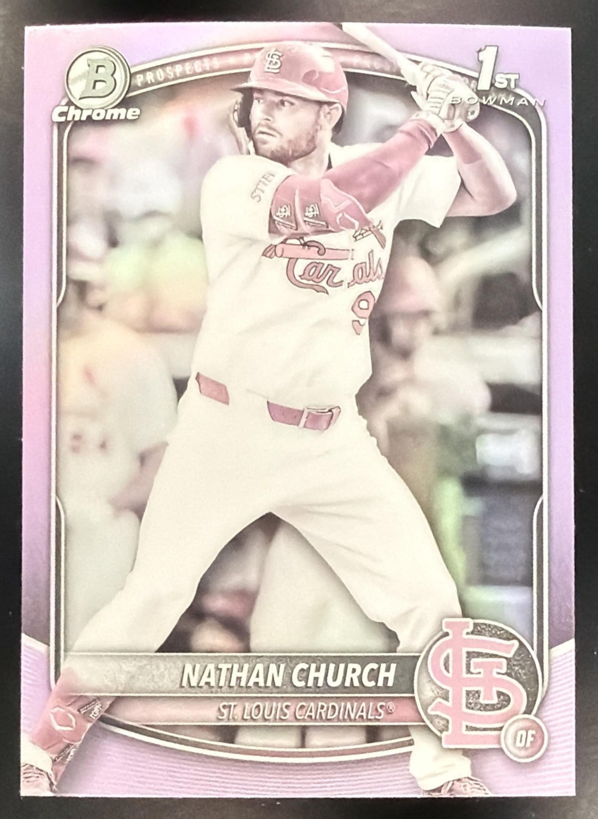 2025 Bowman Chrome Nathan Church #BCP-192 Pearl Refractor 1st Prospect