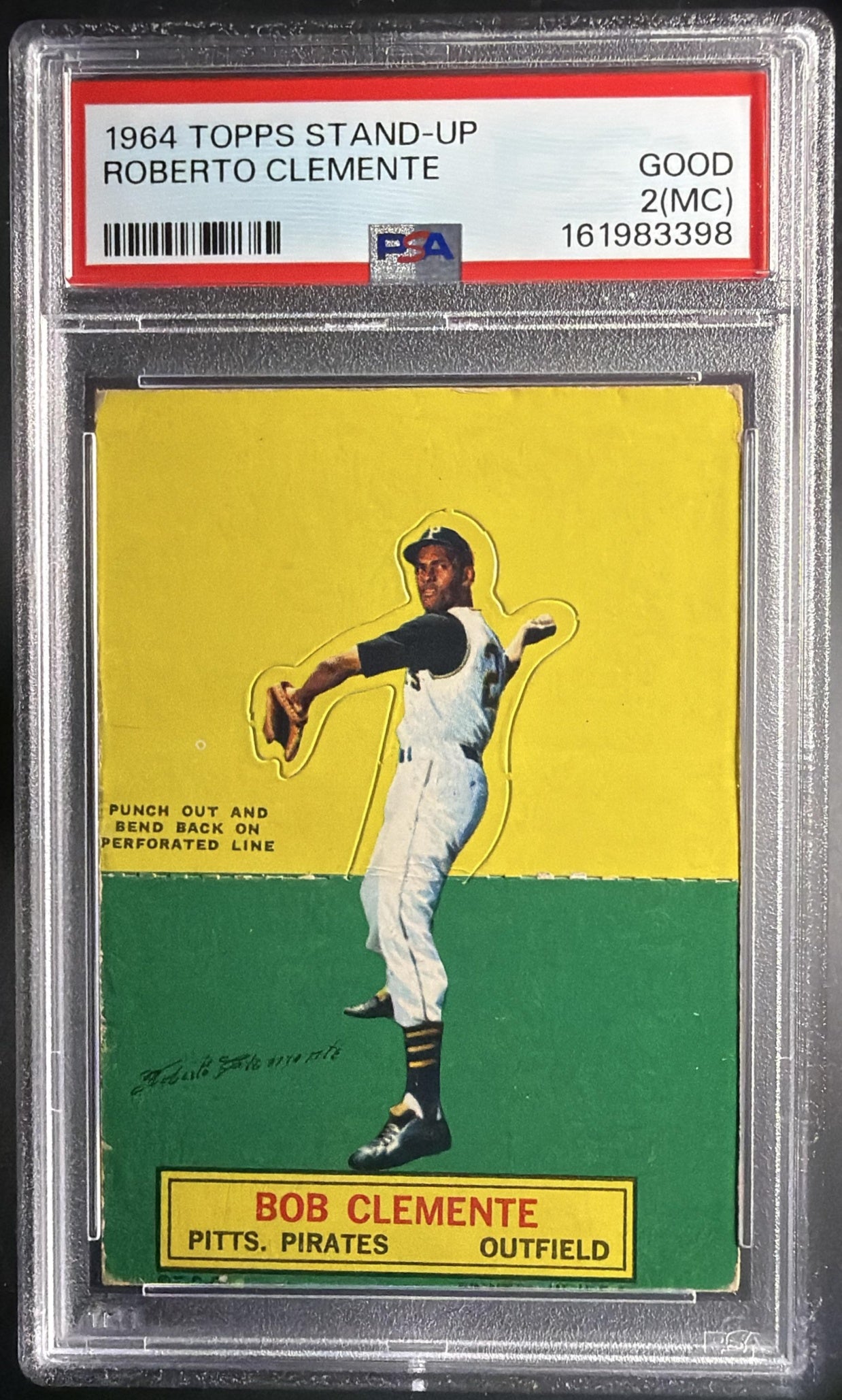 1964 Topps Bob Clemente Stand-Up #440 PSA 2(MC)