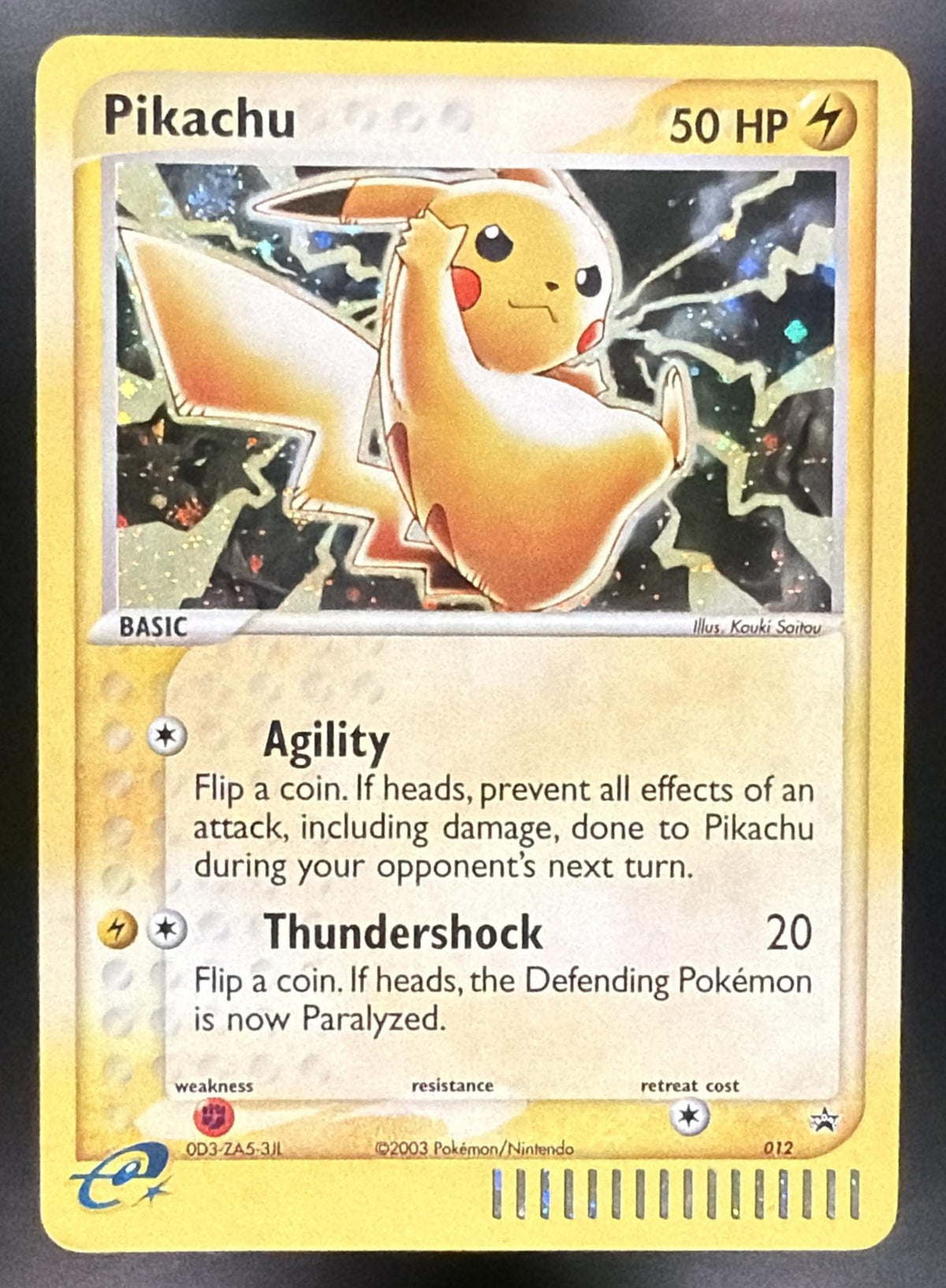 2003 Pokemon Nintendo Promos Pikachu 012 MP