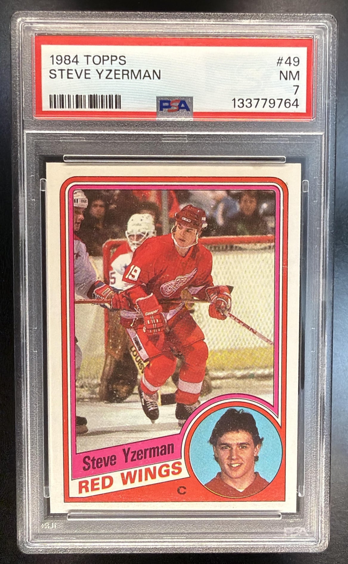 1984-85 Topps Steve Yzerman #49 PSA 7 Red Wings