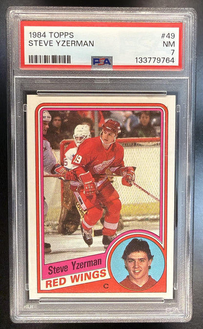 1984-85 Topps Steve Yzerman #49 PSA 7 Red Wings