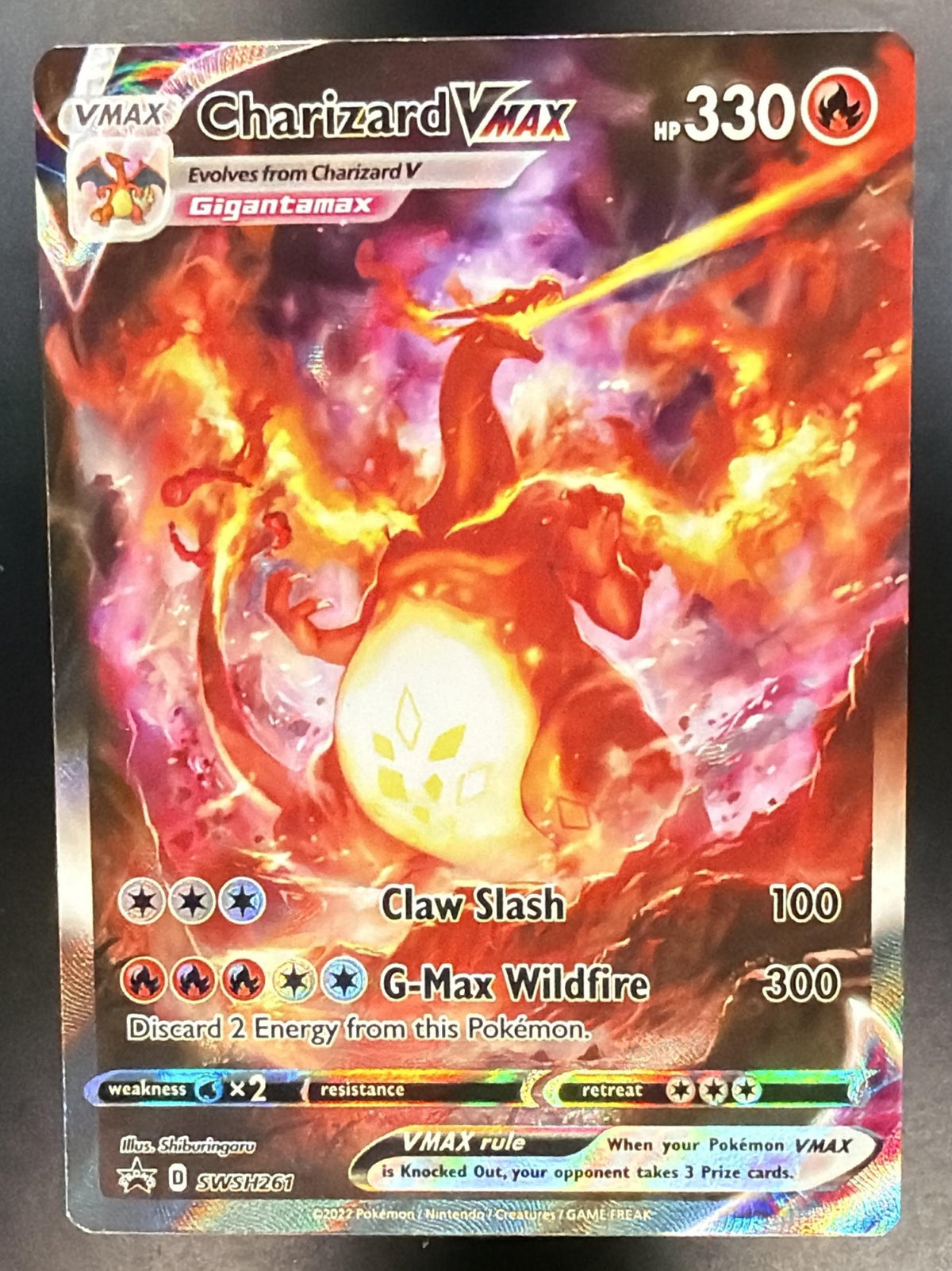 2022 Pokemon Sword & Shield Charizard VMAX SWSH261 NM