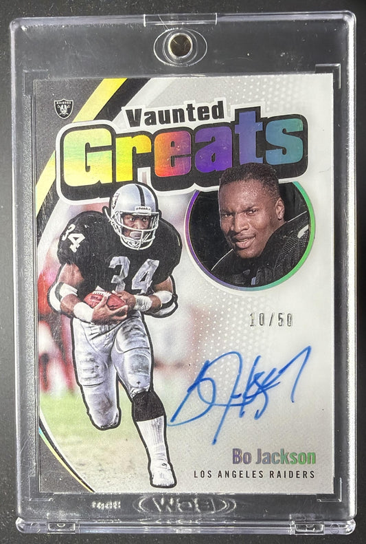 2021 Panini Clearly Donruss Bo Jackson #GRG-BJA Vaunted Greats /50 Auto