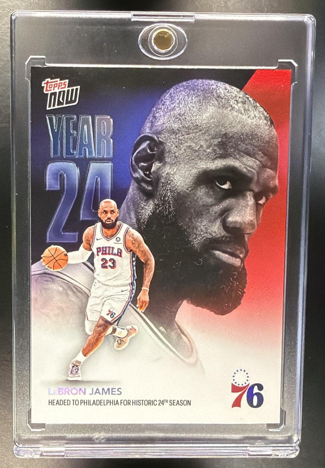 2026 Topps Now Lebron James Year 24 Sixers Rainbow Foil