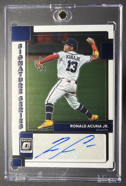 2022 Panini Donruss Optic Ronald Acuna Jr. #SIGS-RA Signature Series Auto