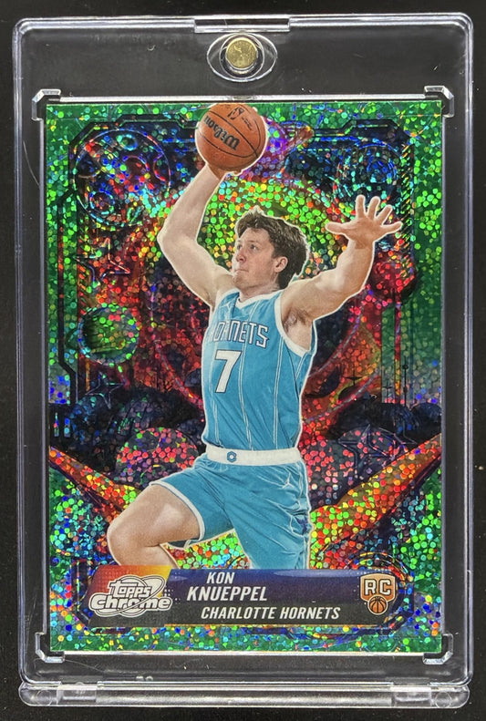 2025-26 Topps Cosmic Chrome Kon Knueppel #PRP-19 Propulsion Green /75 RC