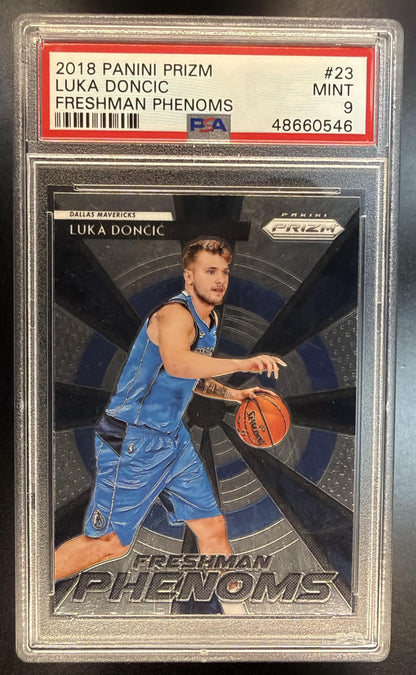2018-19 Panini Prizm Luka Doncic #23 Freshman Phenoms PSA 9 RC