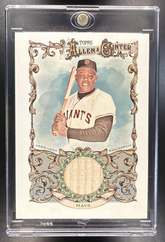 2025 Topps Allen & Ginter Willie Mays #AGR-WM Bat Relic