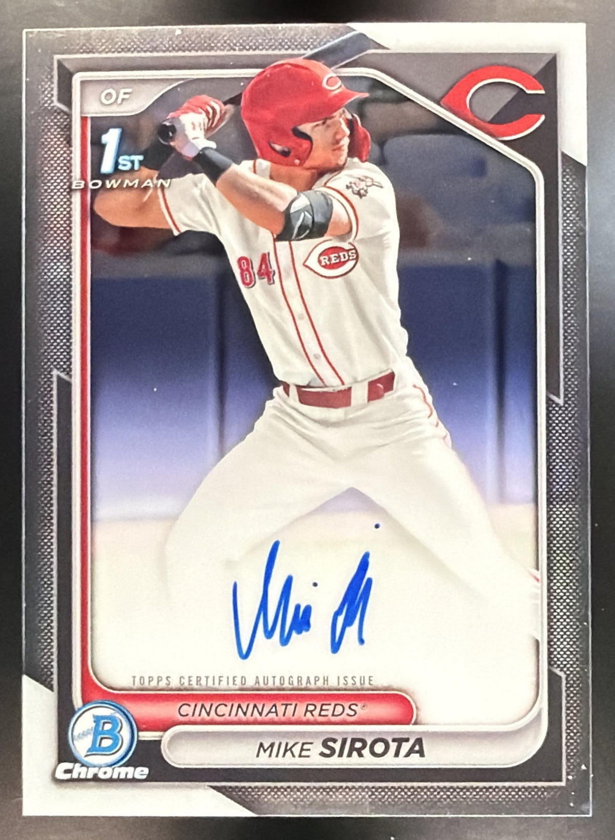 2024 Bowman Draft Mike Sirota #CPA-MS Chrome Auto 1st Prospect Reds