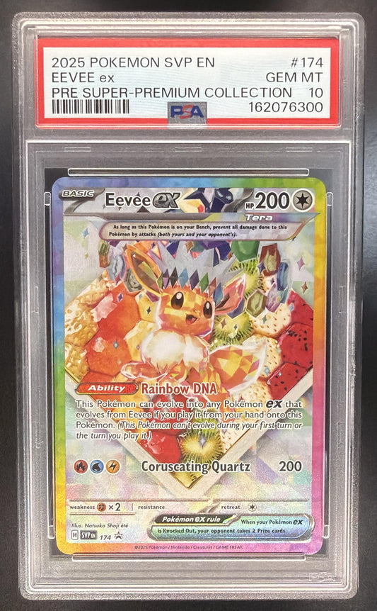 2025 Pokemon Scarlet & Violet SPC Eevee ex 174 PSA 10