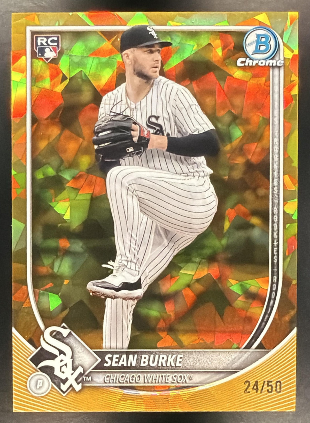 2025 Bowman Sapphire Baseball Sean Burke #73 Gold 24/50 RC