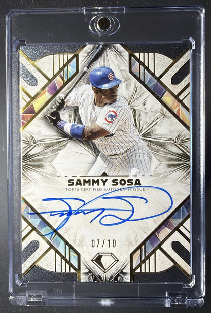 2025 Topps Diamond Icons Sammy Sosa #AC-SS Auto Black 7/10