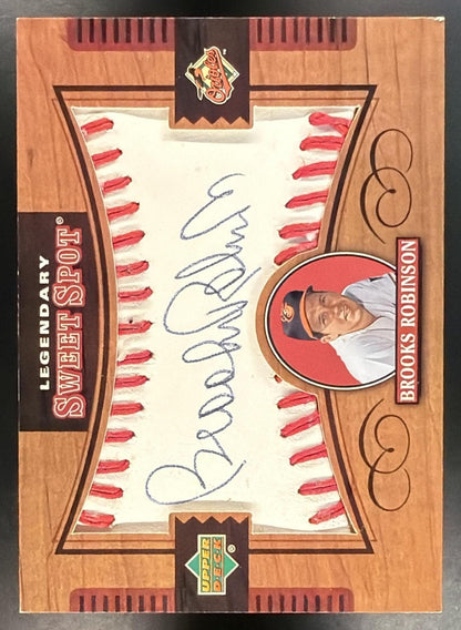 2002 Upper Deck Sweet Spot Brooks Robinson #L-BR Legendary Signatures Auto