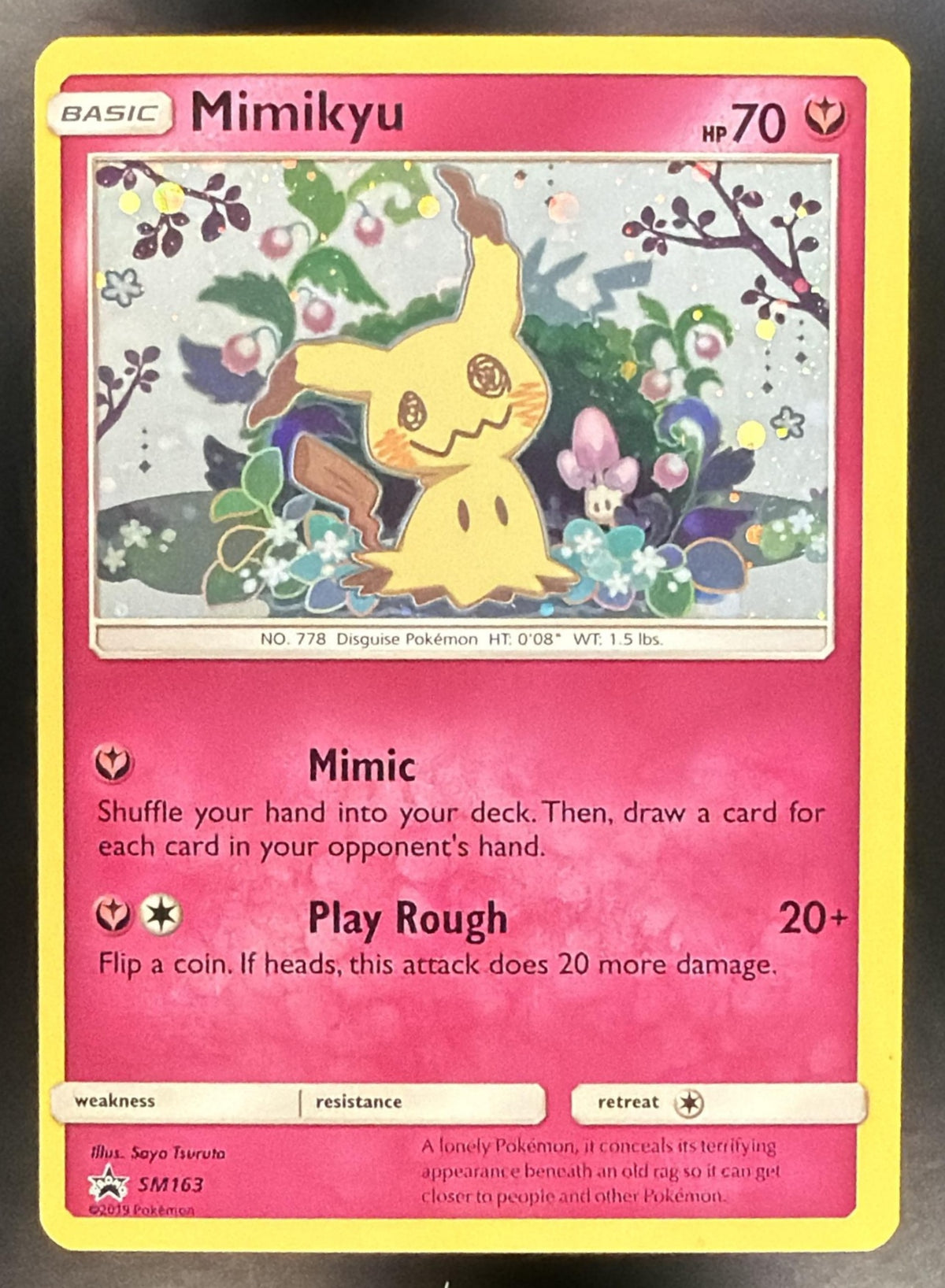 2019 Pokemon SM Promos Mimikyu SM163 NM