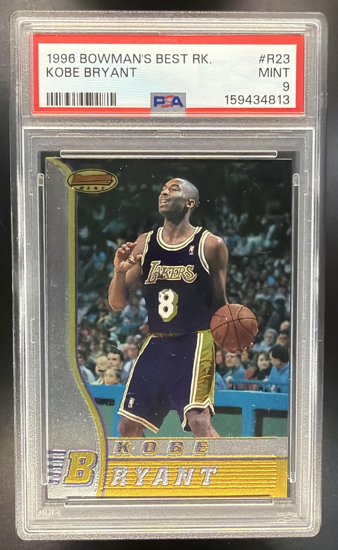 1996-97 Bowman's Best Kobe Bryant #R23 RC PSA 9
