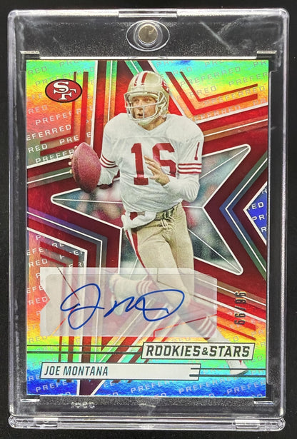 2025 Panini Rookies & Stars Joe Montana #22 Signatures 96/99 Auto