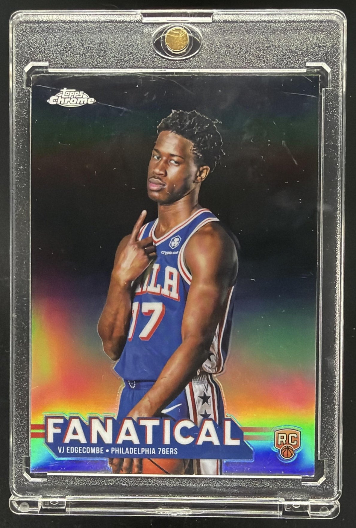 2025-26 Topps Chrome VJ Edgecombe #FAN-23 Fanatical RC SSP