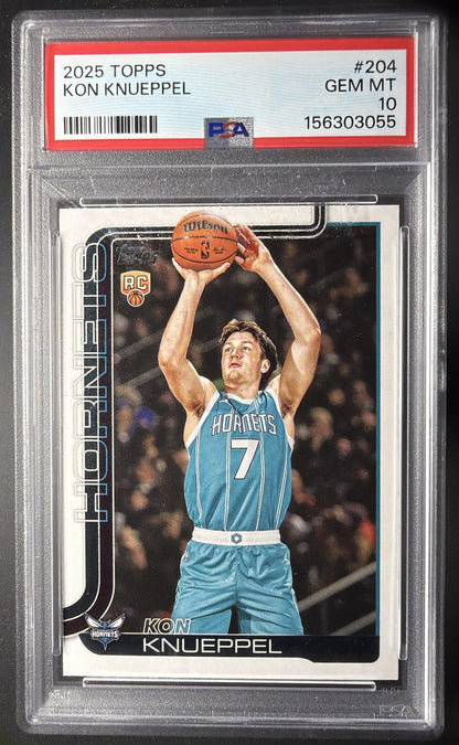 2025-26 Topps Kon Knueppel #204 RC PSA 10