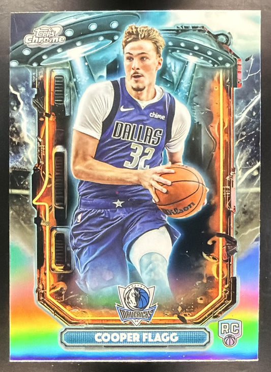2026 Topps Chrome Cosmic Basketball Cooper Flagg #ET-11 Extraterrestrial Refractor RC
