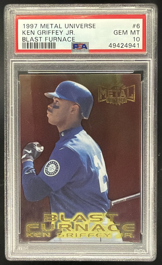 1997 Metal Universe Ken Griffey Jr. Blast Furnance