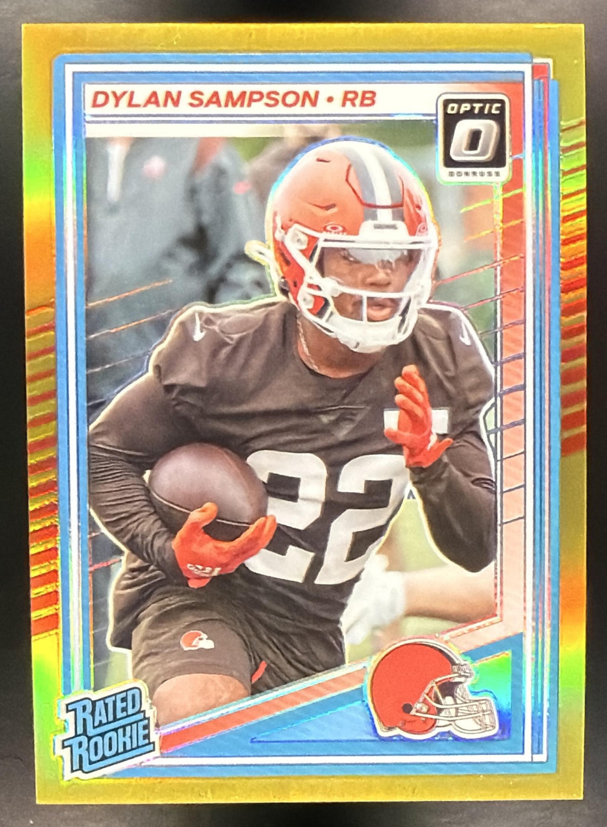 2025 Panini Donruss Optic Dylan Sampson #238 Rated Rookie Orange Prizm /299
