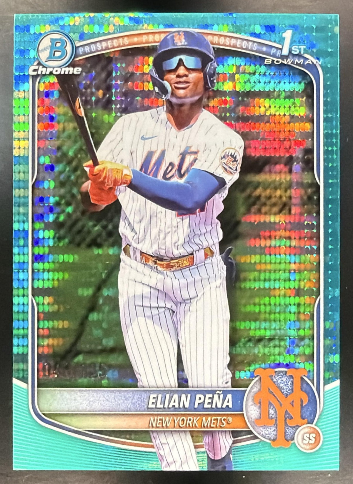 2025 Bowman Chrome Elian Pena #BCP-155 Teal 48/125 1st Prospect