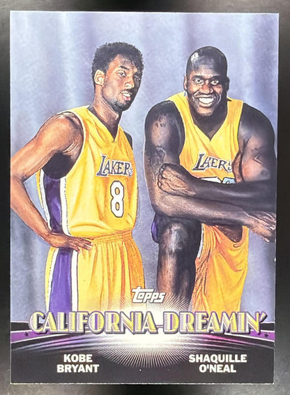 2000-01 Topps Shaquille O'Neal Kobe Bryant #TC1 Combos Series One California Dreamin