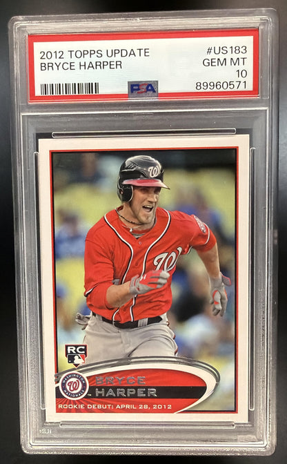 2012 Topps Update Bryce Harper #US183 RC PSA 10