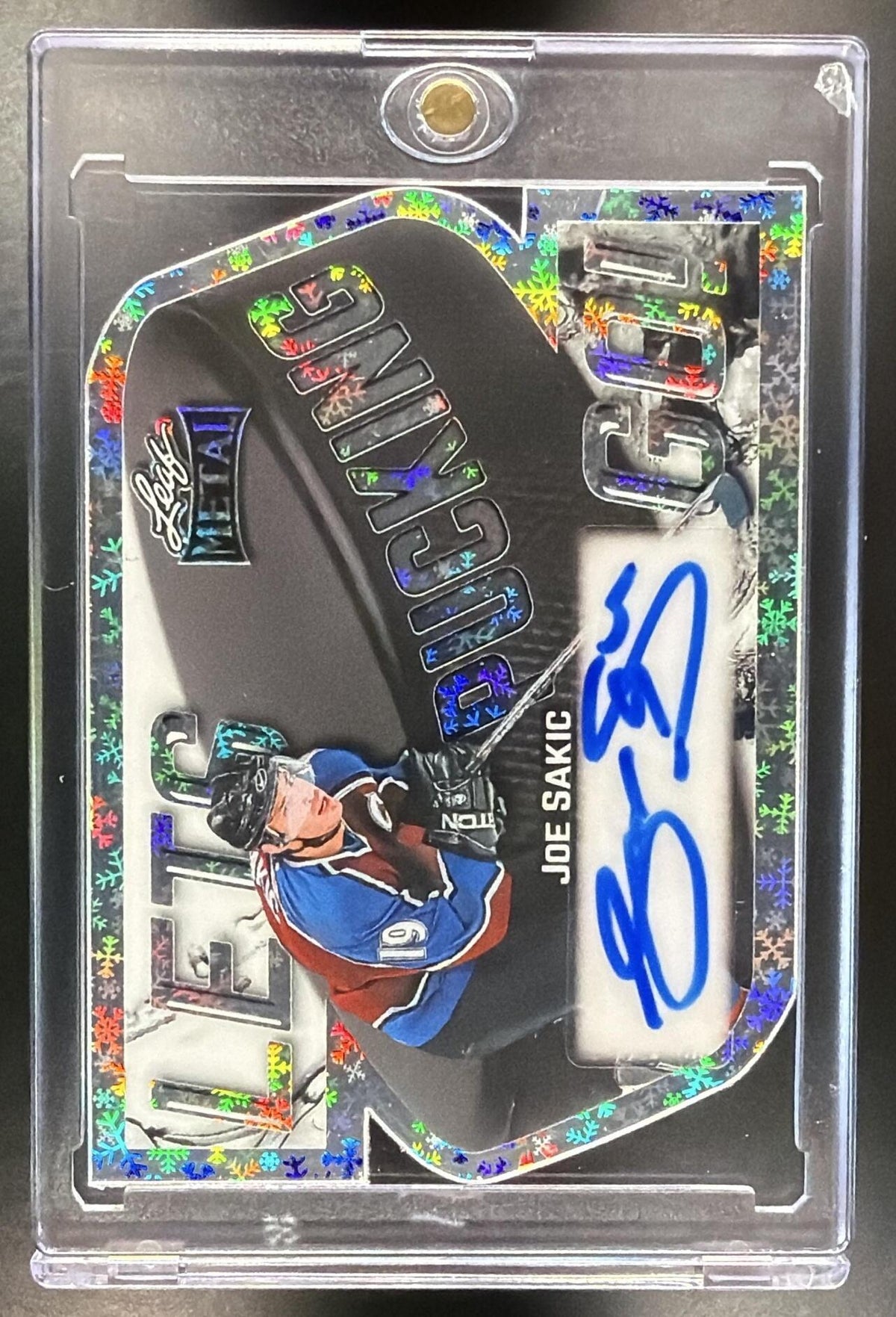 2026 Leaf Metal Joe Sakic #LP-JS1 Let's Pucking Go! Auto Prismatic 1/1