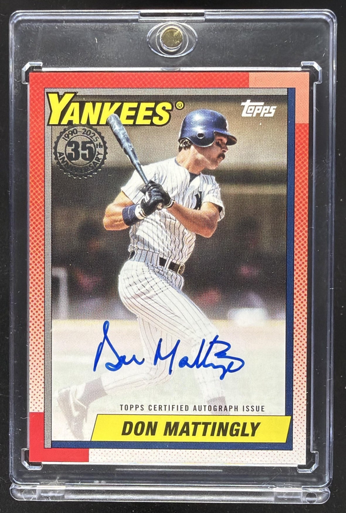 2025 Topps Don Mattingly #90AU-DM 1990 Baseball Auto Series 1
