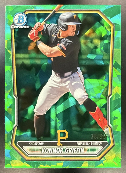 2026 Bowman Sapphire Konnor Griffin #BCP-92 Chrome Prospects Green Refractor 38/99