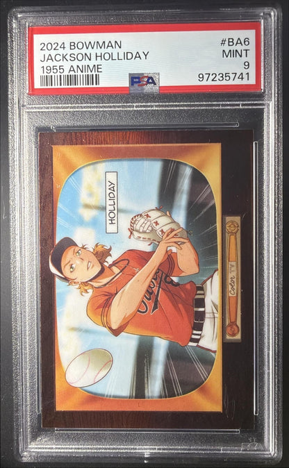 2024 Bowman Jackson Holliday #BA-6 55 Anime RC PSA 9
