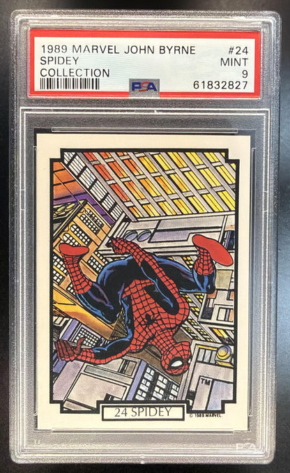1989 Marvel 24 Spidey John Byrne Collection PSA 9