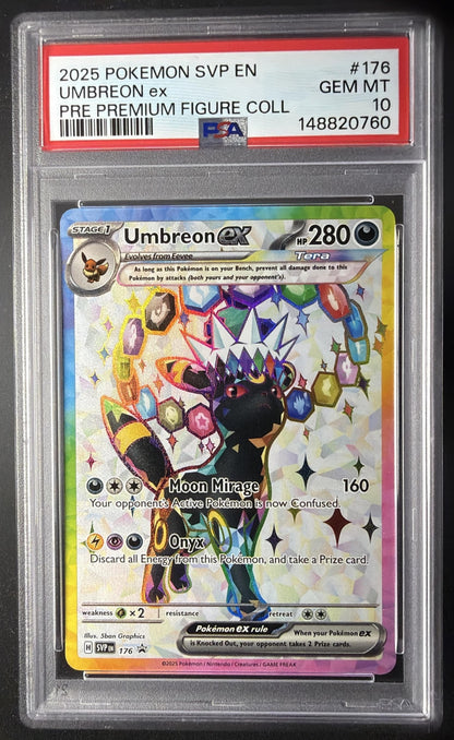 2023-25 Pokemon SV Black Star Promos Umbreon ex #176 2025 PSA 10