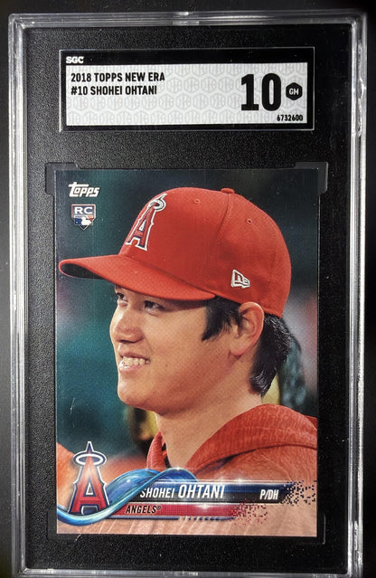 2018 Topps Shohei Ohtani #10 SP RC New Era SGC 10