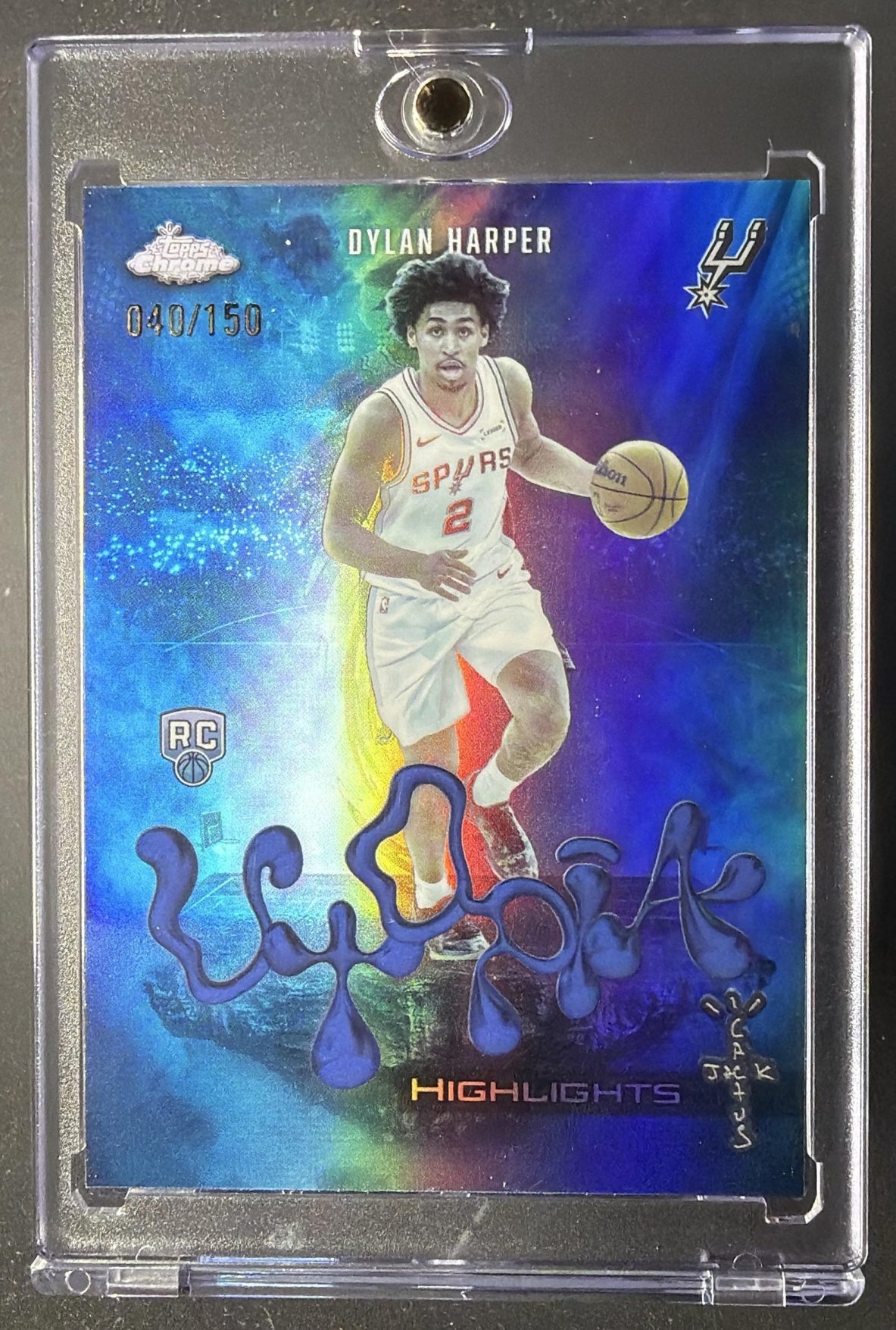2025 Topps Chrome x Cactus Jack Dylan Harper #UH-22 Utopia Blue Refractor /150 RC