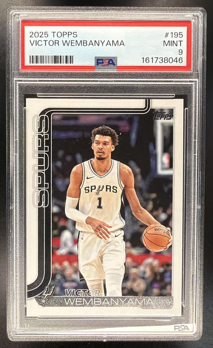 2025-26 Topps Flagship Basketball Victor Wembanyama #195 PSA 9