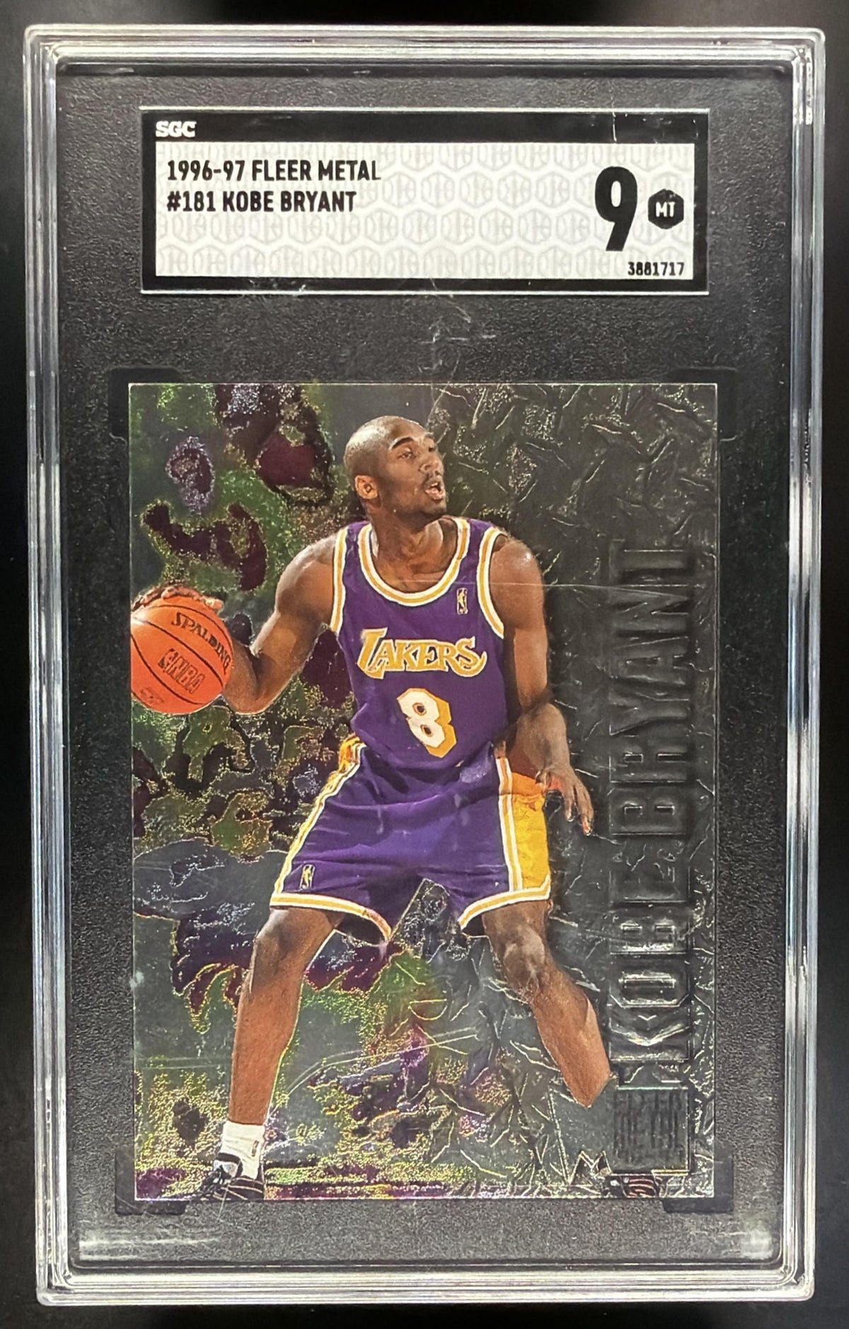 1996-97 Skybox Metal Kobe Bryant #181 RC SGC 9