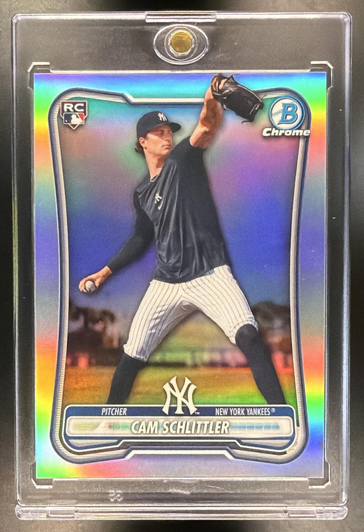 2026 Bowman Chrome Cam Schlittler #29 Rookie Short Print Image Variation RC