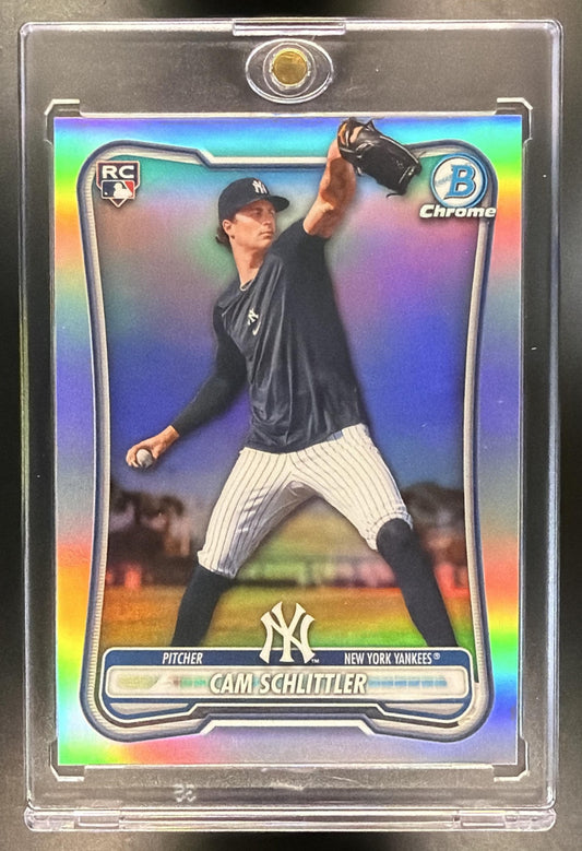 2026 Bowman Chrome Cam Schlittler #29 Rookie Short Print Image Variation RC