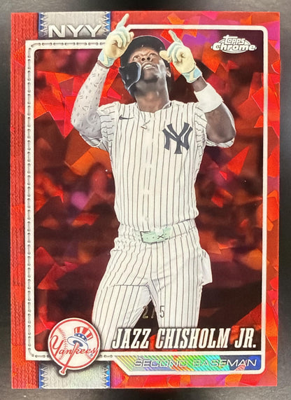 2026 Topps Chrome Jazz Chisholm Jr. #61 Red Sapphire /5