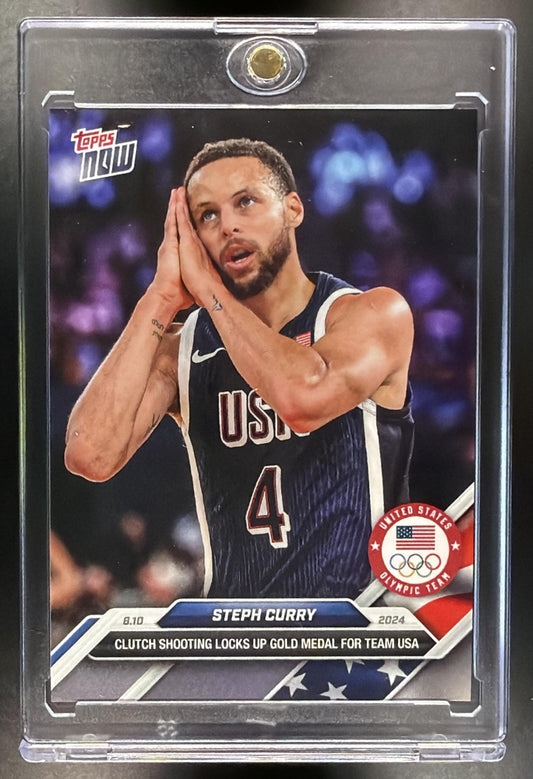 2024 Topps Now Olympic/Paralympic Games Steph Curry #27 Night Night
